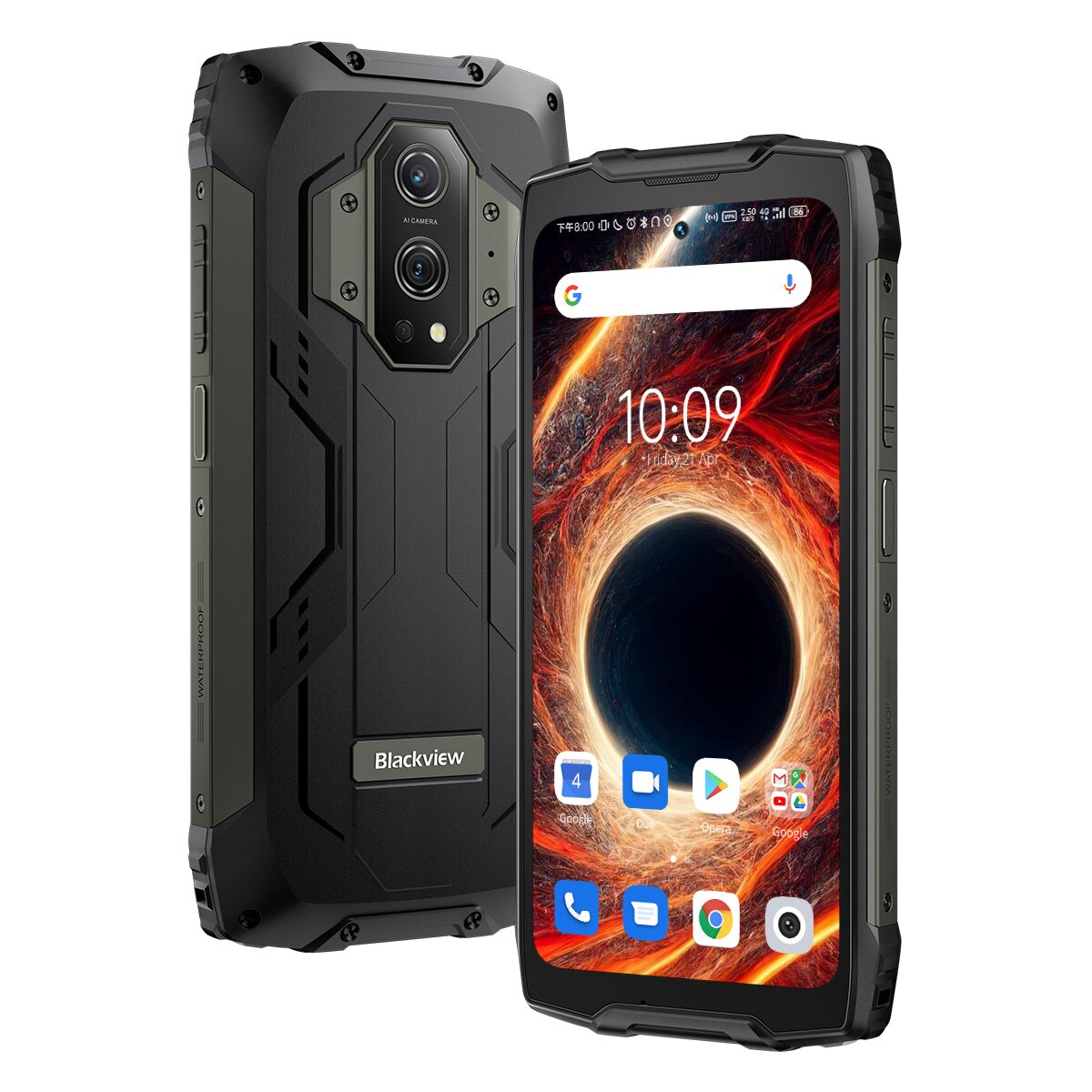 Blackview BV9300 - Smartphone rugged - Nuovi Lanci 2023 - Schermo 6.7'',ROM 256GB, RAM 12GB,Mediatek Helio G99 6nm, Grande batteria15080mAh(520g),Photo 50 Mpx, Misura Laser/Illuminazione versione